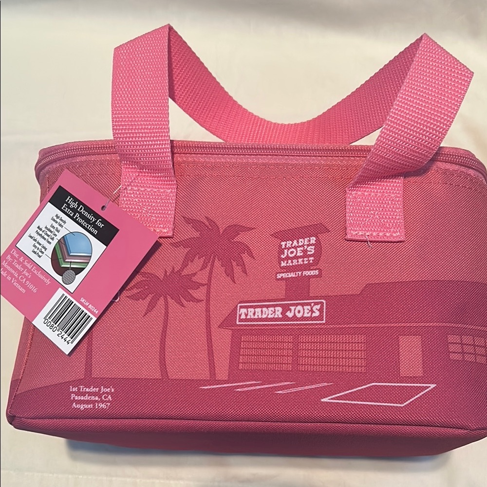Trader Joe's Pink Market Tote Mini